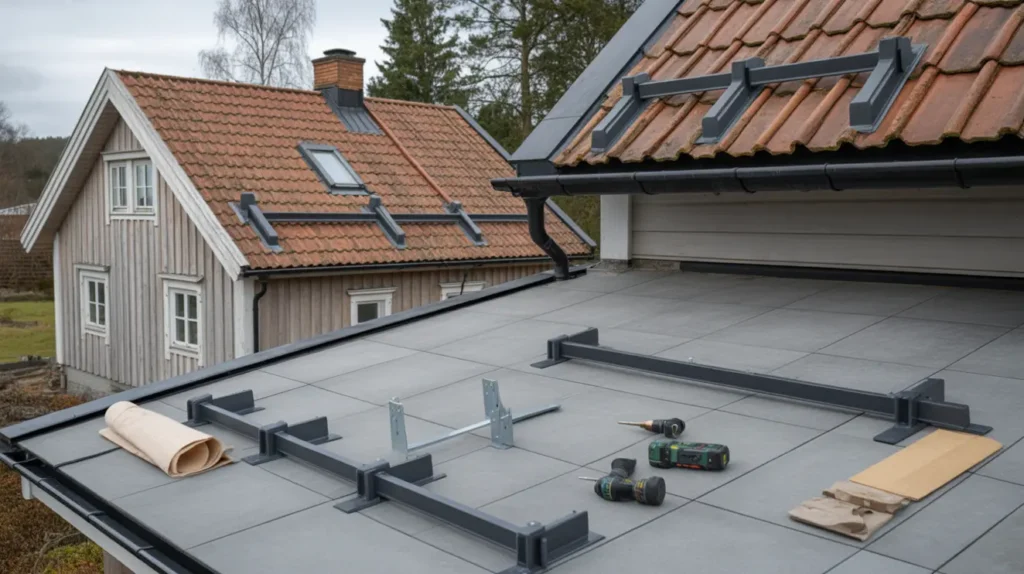 montera sn rasskydd p tegeltak och betongpannor dimensionering inf stning och smart placering